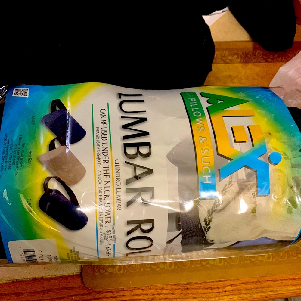 Never used lumbar roll full roll